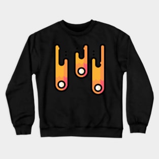 meteorite rain icon sticker Crewneck Sweatshirt